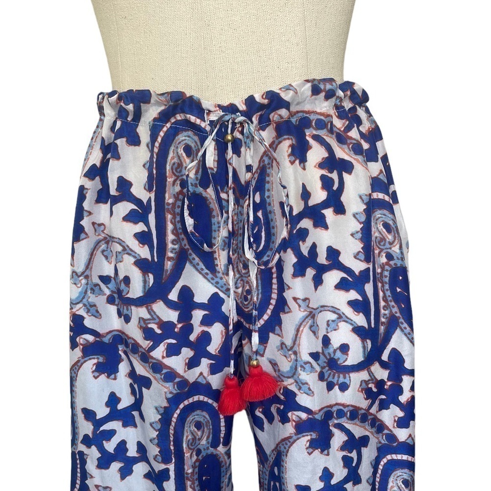 Figue Silk Set - Brielle Bahia Beach Pants & Blouse Small - Picture 10 of 17
